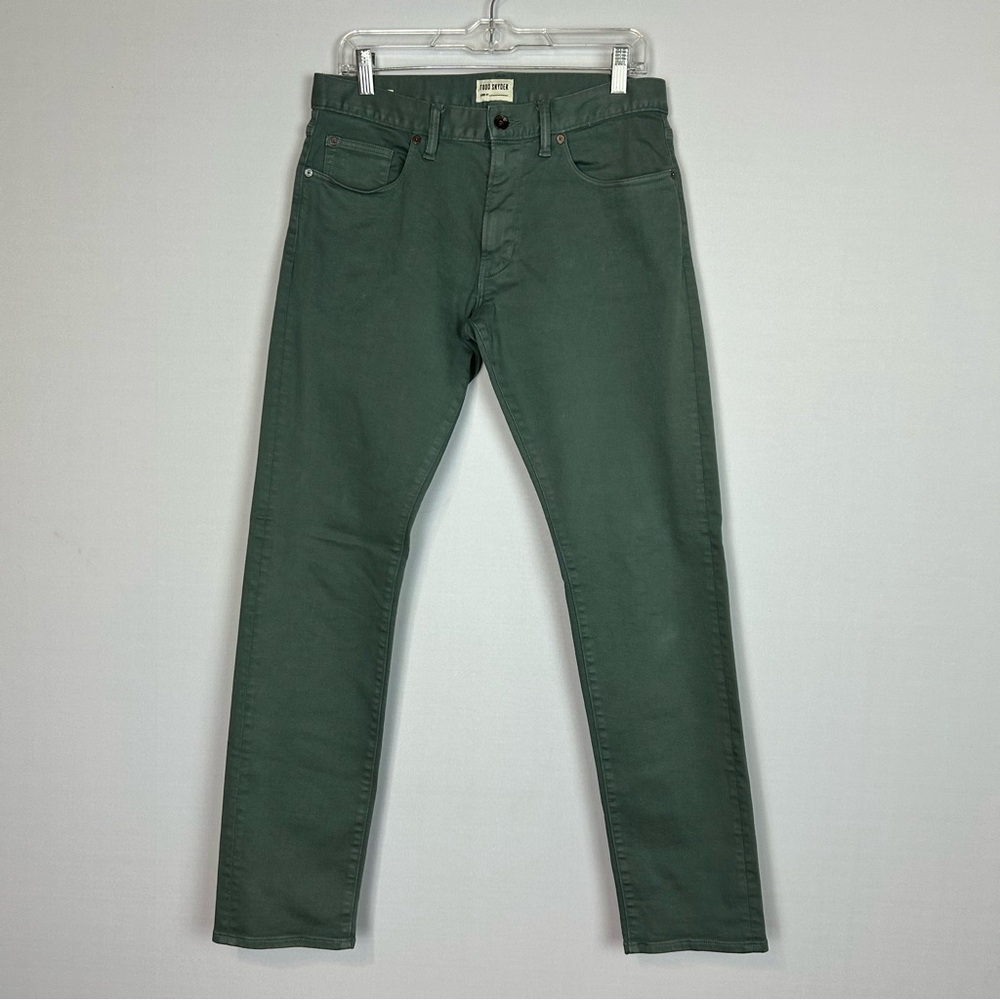 Tom Snyder Green Slim Fit 5 Pocket Chino Size 30